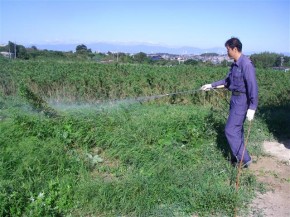除草剤散布